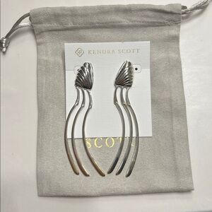 Kendra Scott Bright Silver Lori Linear Earrings